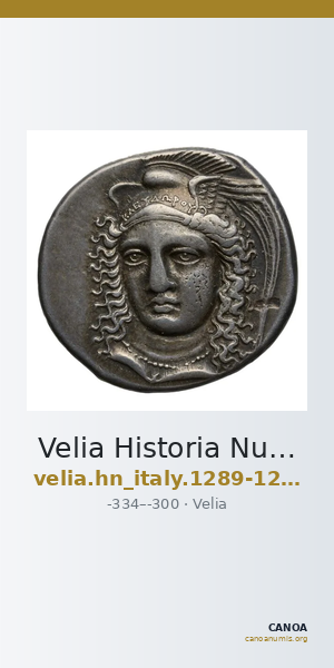 Velia Historia Numorum Italy 1289-94, 1296-98 — CANOA