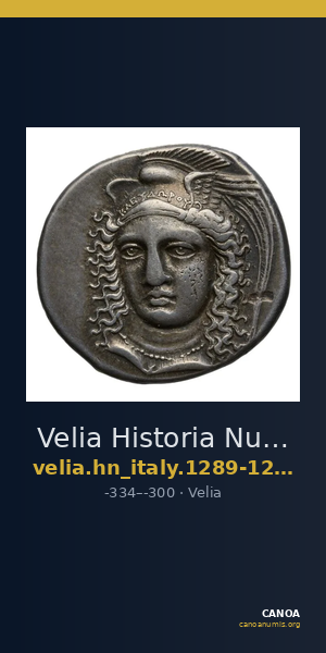 Velia Historia Numorum Italy 1289-94, 1296-98 — CANOA