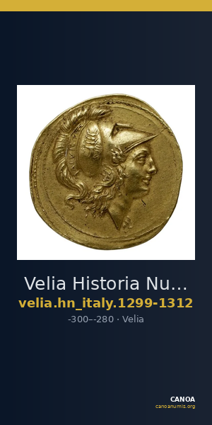 Velia Historia Numorum Italy 1299-1312 — CANOA