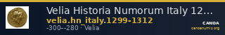Velia Historia Numorum Italy 1299-1312 — CANOA