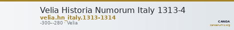 Velia Historia Numorum Italy 1313-4 — CANOA