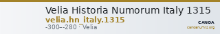 Velia Historia Numorum Italy 1315 — CANOA