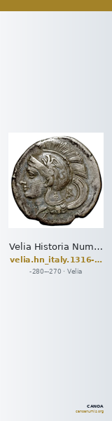 Velia Historia Numorum Italy 1316-7 — CANOA