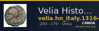 Velia Historia Numorum Italy 1316-7 — CANOA