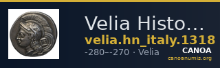 Velia Historia Numorum Italy 1318 — CANOA