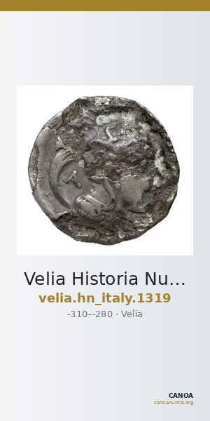 Velia Historia Numorum Italy 1319 — CANOA
