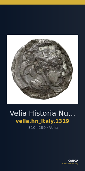 Velia Historia Numorum Italy 1319 — CANOA