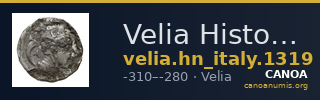 Velia Historia Numorum Italy 1319 — CANOA