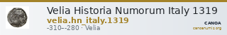Velia Historia Numorum Italy 1319 — CANOA