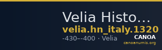 Velia Historia Numorum Italy 1320 — CANOA
