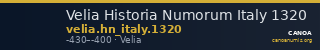 Velia Historia Numorum Italy 1320 — CANOA