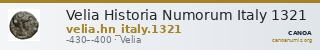 Velia Historia Numorum Italy 1321 — CANOA
