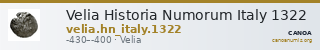 Velia Historia Numorum Italy 1322 — CANOA