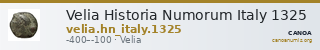 Velia Historia Numorum Italy 1325 — CANOA