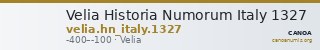Velia Historia Numorum Italy 1327 — CANOA
