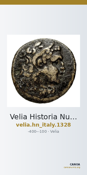 Velia Historia Numorum Italy 1328 — CANOA