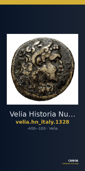 Velia Historia Numorum Italy 1328 — CANOA