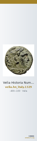 Velia Historia Numorum Italy 1329 — CANOA