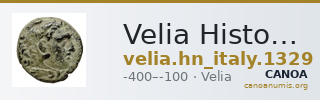 Velia Historia Numorum Italy 1329 — CANOA