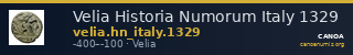 Velia Historia Numorum Italy 1329 — CANOA