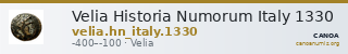 Velia Historia Numorum Italy 1330 — CANOA