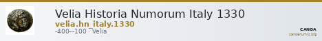 Velia Historia Numorum Italy 1330 — CANOA