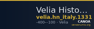 Velia Historia Numorum Italy 1331 — CANOA