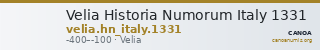 Velia Historia Numorum Italy 1331 — CANOA