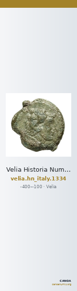 Velia Historia Numorum Italy 1334 — CANOA