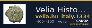 Velia Historia Numorum Italy 1334 — CANOA