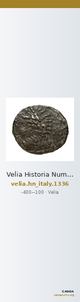Velia Historia Numorum Italy 1336 — CANOA