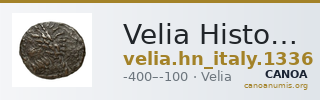 Velia Historia Numorum Italy 1336 — CANOA