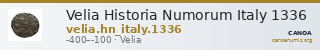 Velia Historia Numorum Italy 1336 — CANOA