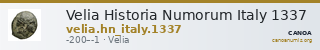 Velia Historia Numorum Italy 1337 — CANOA