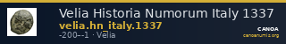 Velia Historia Numorum Italy 1337 — CANOA