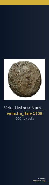 Velia Historia Numorum Italy 1338 — CANOA