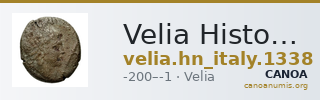 Velia Historia Numorum Italy 1338 — CANOA