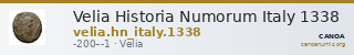 Velia Historia Numorum Italy 1338 — CANOA