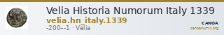 Velia Historia Numorum Italy 1339 — CANOA