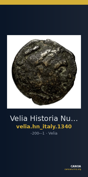 Velia Historia Numorum Italy 1340 — CANOA