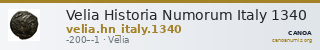 Velia Historia Numorum Italy 1340 — CANOA