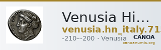 Venusia Historia Numorum Italy 715 — CANOA