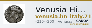 Venusia Historia Numorum Italy 719 — CANOA