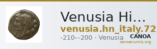 Venusia Historia Numorum Italy 721 — CANOA