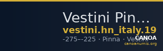 Vestini Pinna Historia Numorum Italy 19 — CANOA