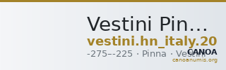 Vestini Pinna Historia Numorum Italy 20 — CANOA