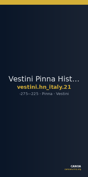 Vestini Pinna Historia Numorum Italy 21 — CANOA