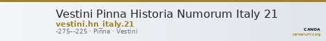 Vestini Pinna Historia Numorum Italy 21 — CANOA