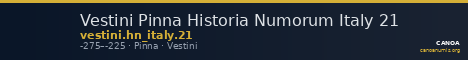 Vestini Pinna Historia Numorum Italy 21 — CANOA