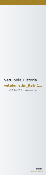 Vetulonia Historia Numorum Italy 198 — CANOA